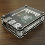 Raspberry Pi B+ Zebra Bold Case: Back and GPIO.